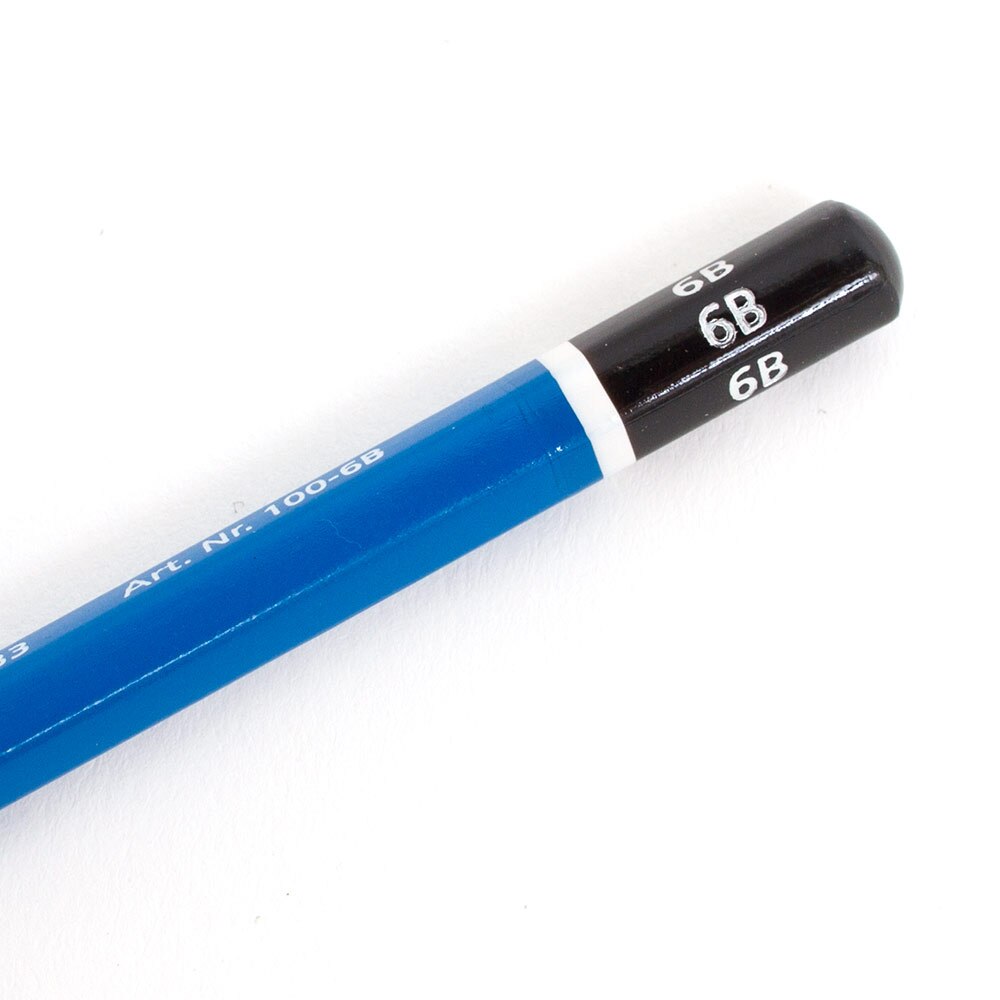 Staedtler, Blue, Pencils, Art & School, Lumograph, Graphite, 41871, 6B